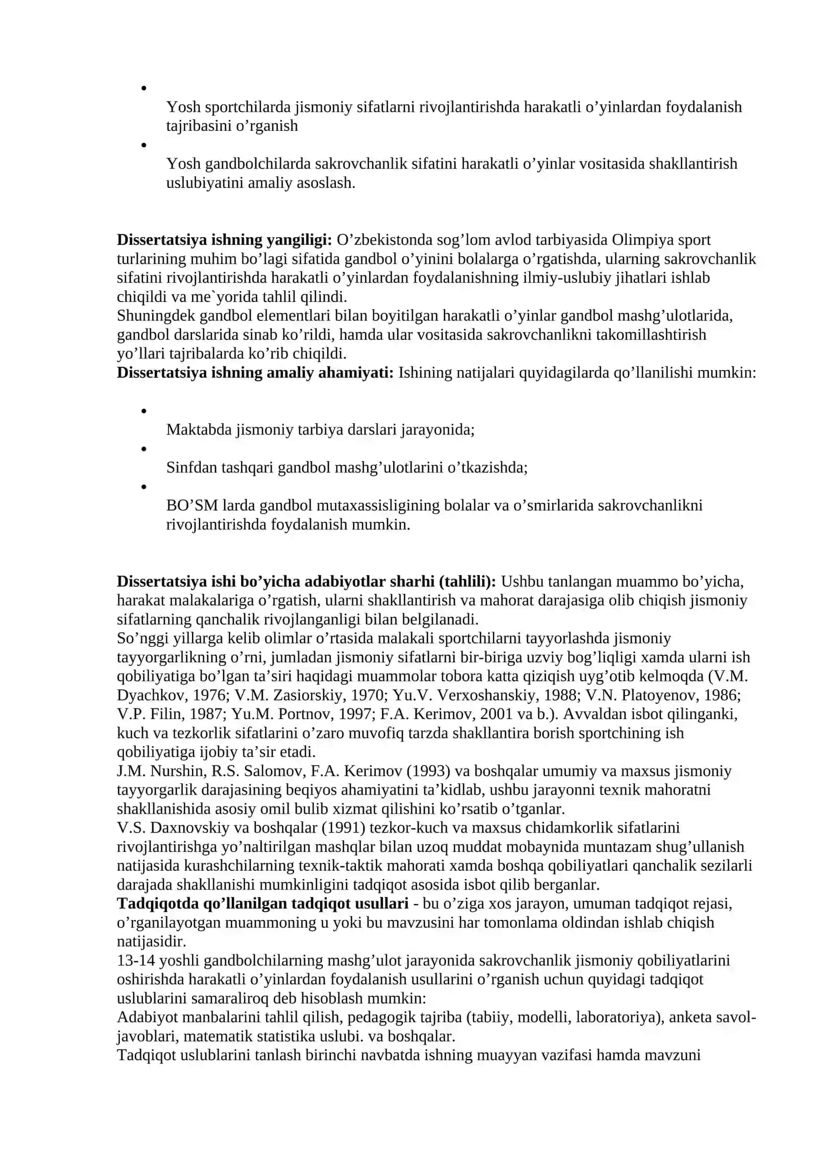 Sakrovchanlikning namoyon bo’lishida kuch va tezlik-kuch qobiliyatlarining o’rni 4