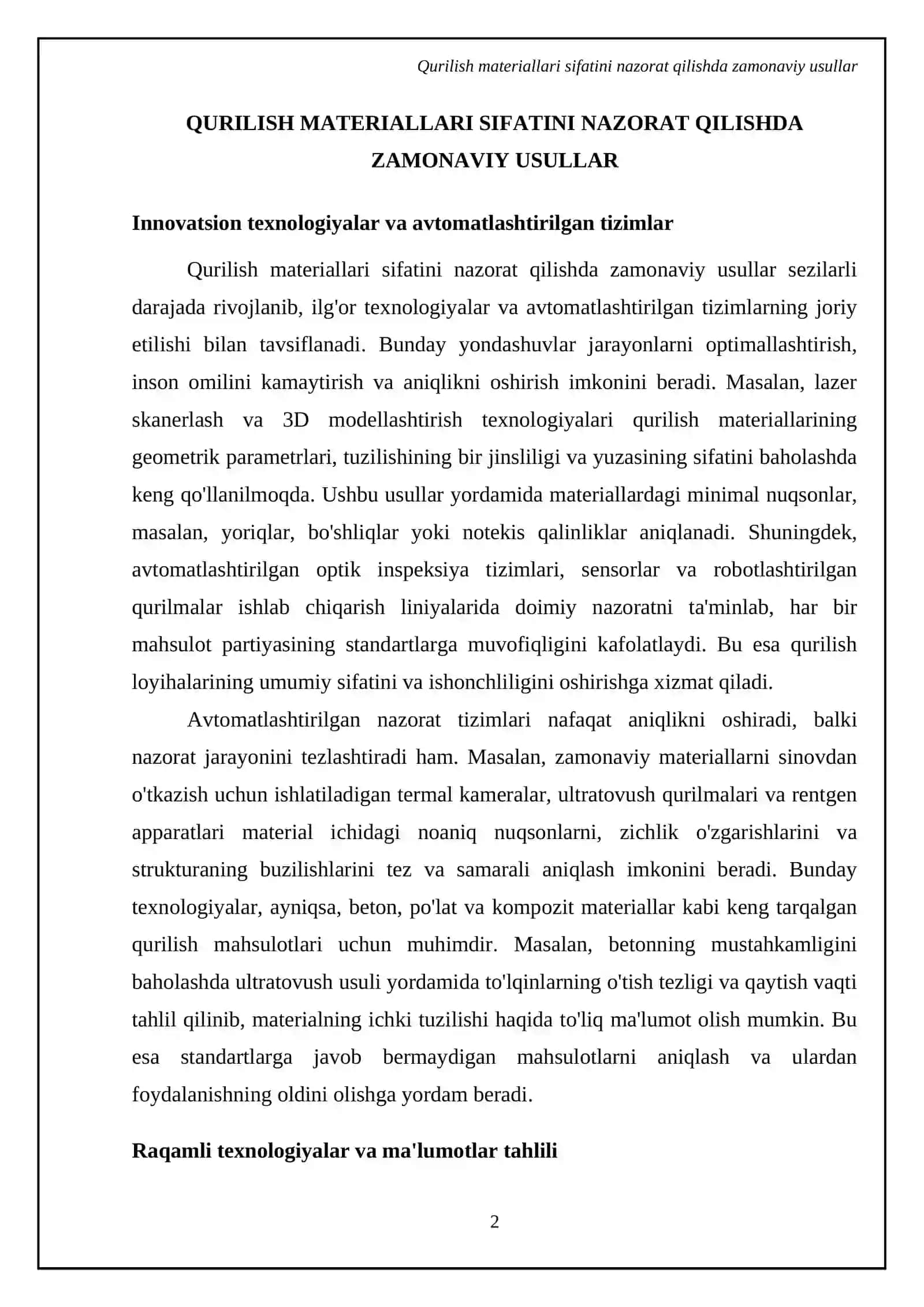 Qurilish materiallari sifatini nazorat qilishda zamonaviy usullar 4