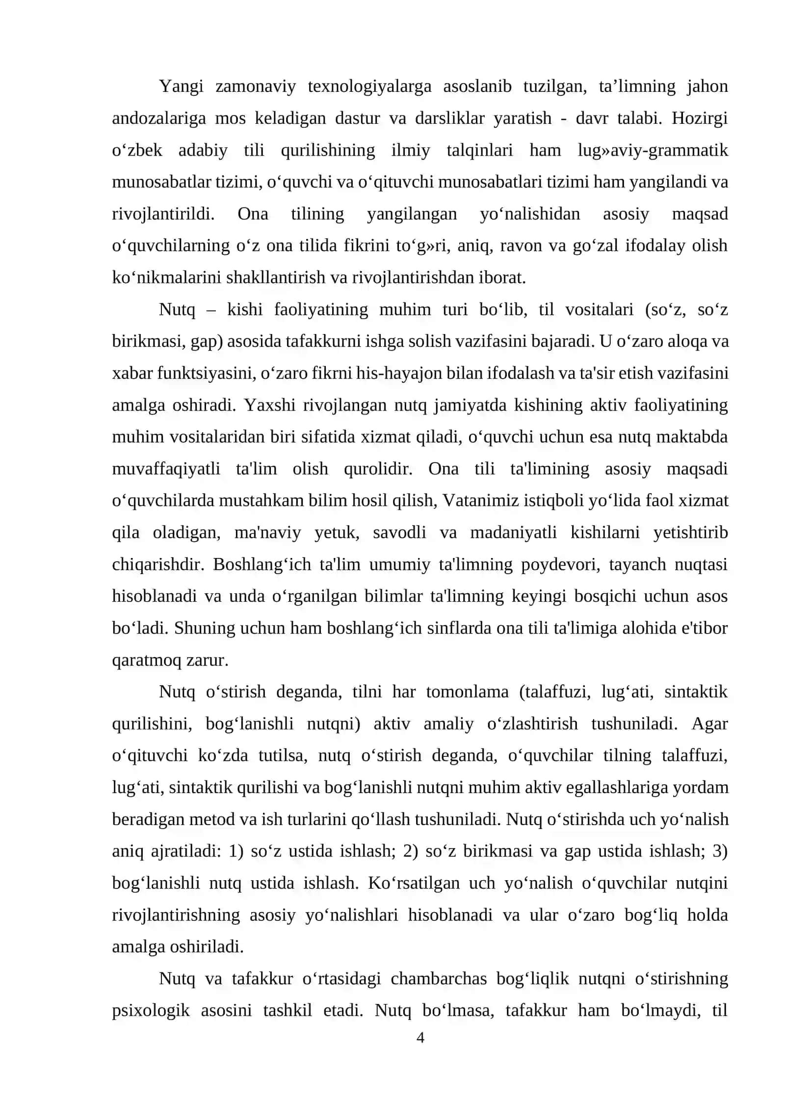ONA TILI DARSLARIDA MATN YARATISHGA O‘RGATISH METODIKASI 4