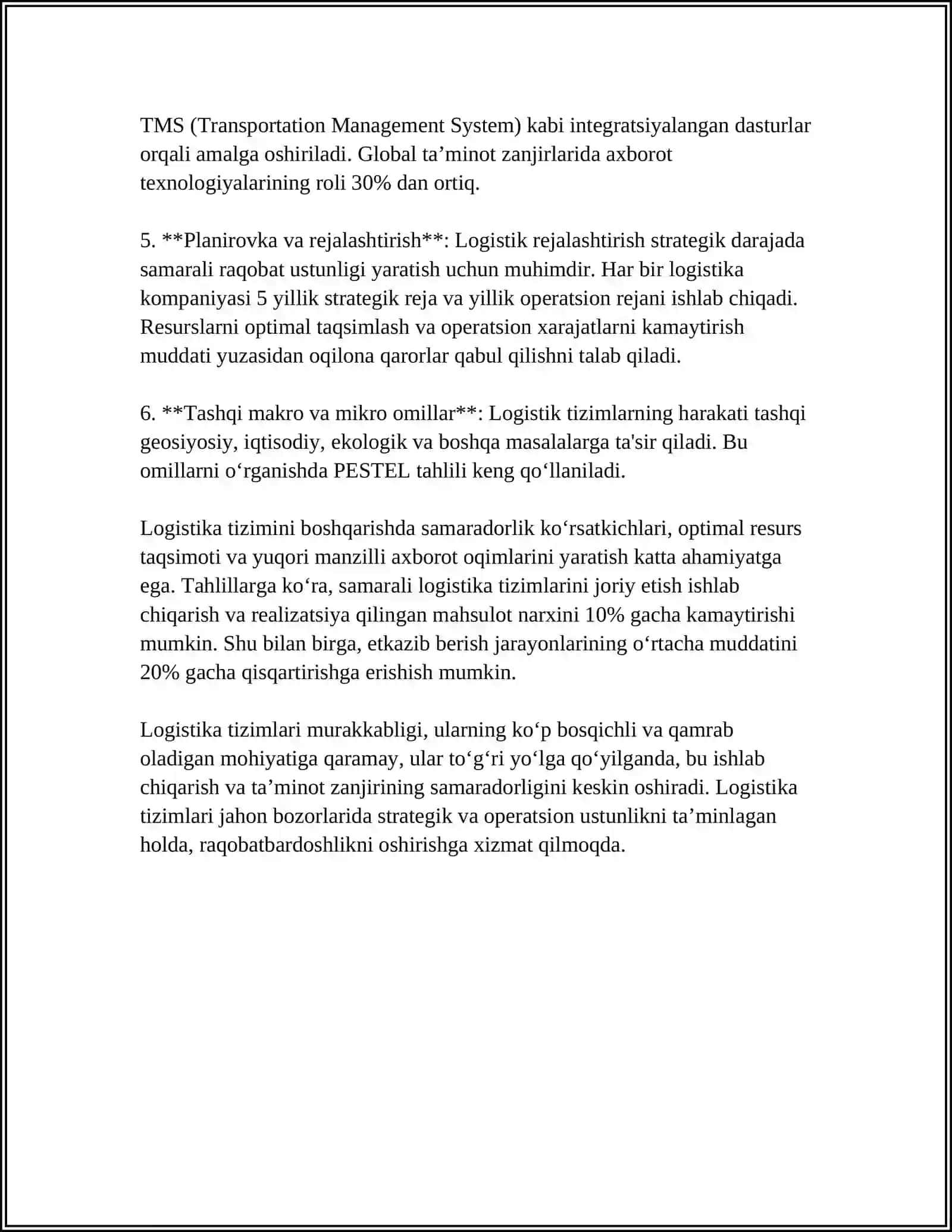 LOGISTIKANI BOSHQARISHNING USLUBIY JIHATLARI 4