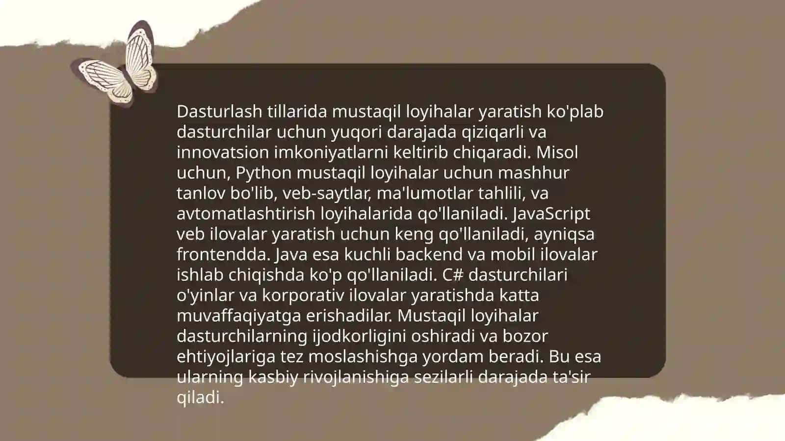 Informatika darslarida o'quvchilarning mustaqil ishlarini tashkillashtirish 4