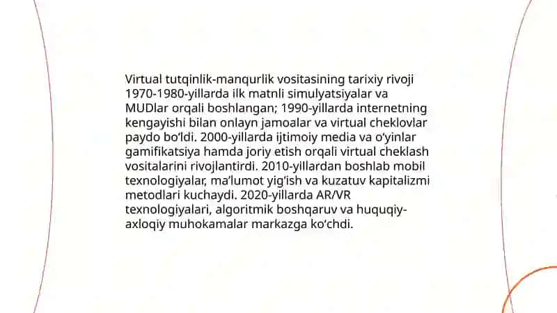 Virtual tutqinlik -manqurlik vositasi 4