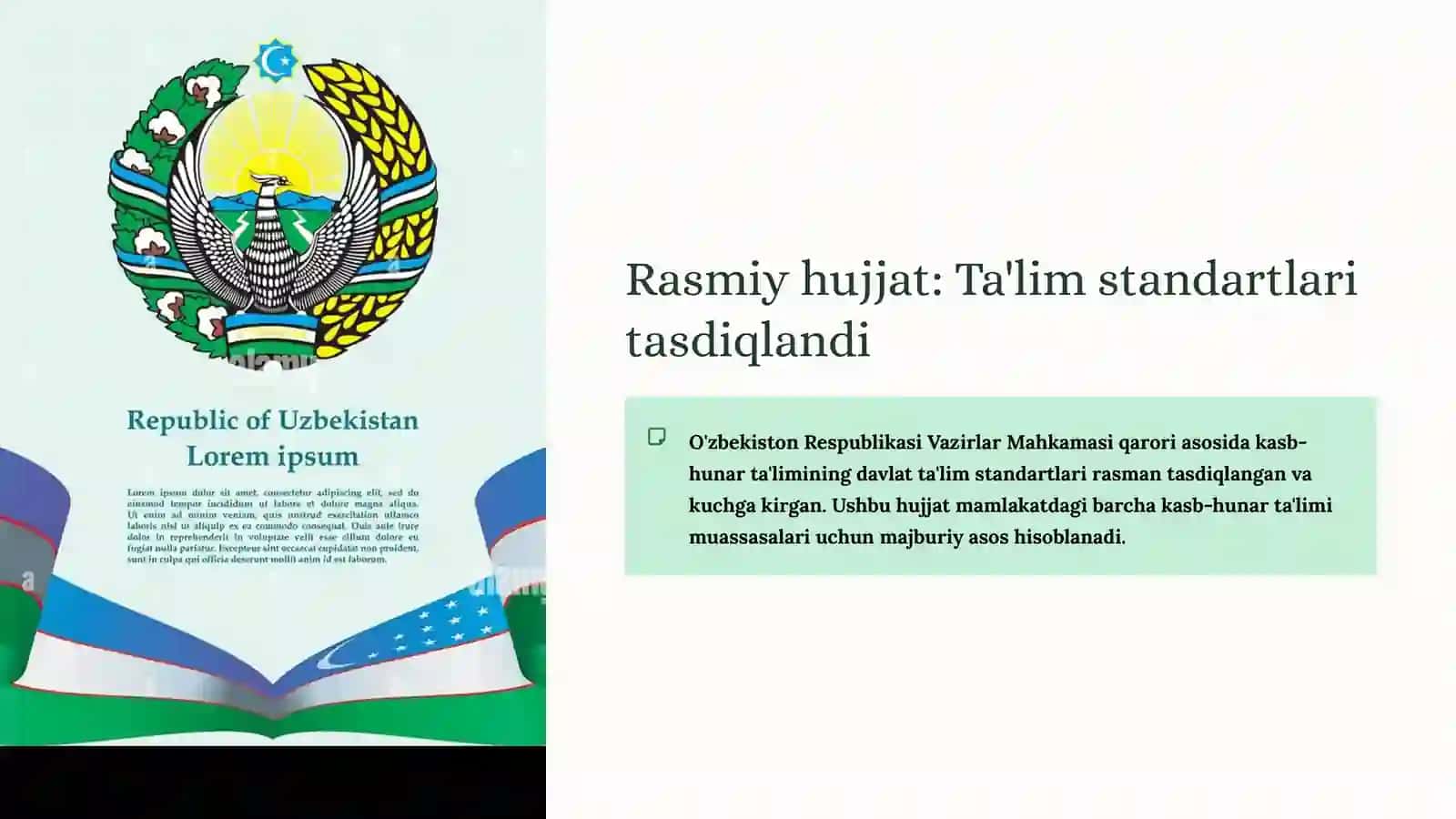 Kasb-hunar ta'limi bo'yicha davlat ta'lim standartlari 4