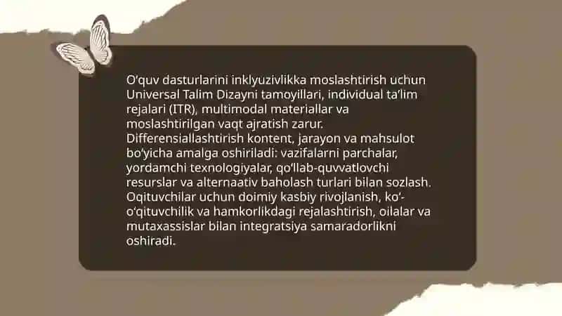 Inklyuziv muhitda ta'lim berish kompetensiyasi: muammolar va yechimlar 4