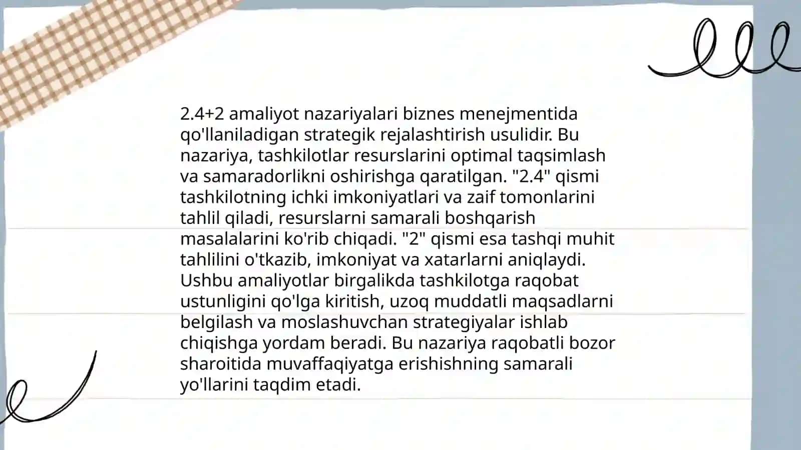 4+2 Amaliyot hisoboti 4