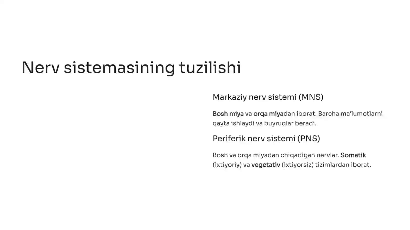Nerv sistemasining funksiyasi va Tizza refleksi 4