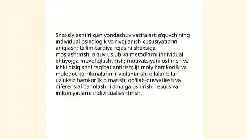 Tarbiya jarayonida tarbiyachining vazifalari 4