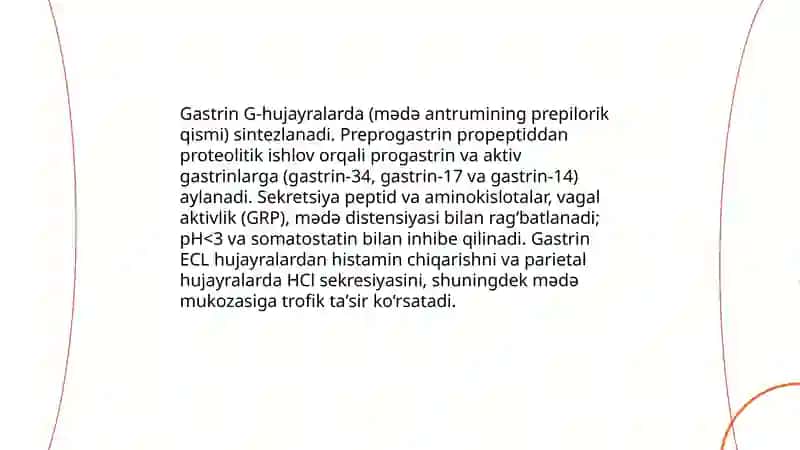 Ma'da ichak nayining endokrin hujayralari 4