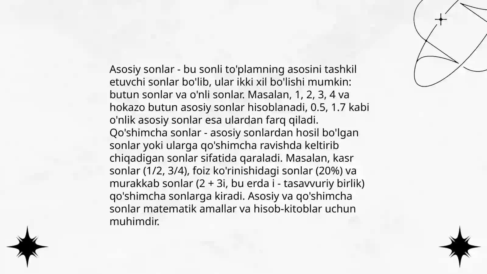Son soʻz turkumi 4