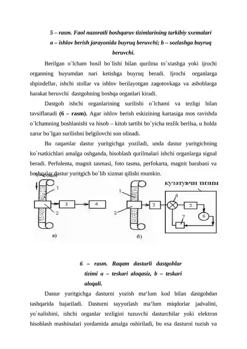 Bosh teskari aloqa datchiklari, lazer datchiklar, aylanish transfarmatorlar, redusinlar, selsinlar, induktosinlar 4