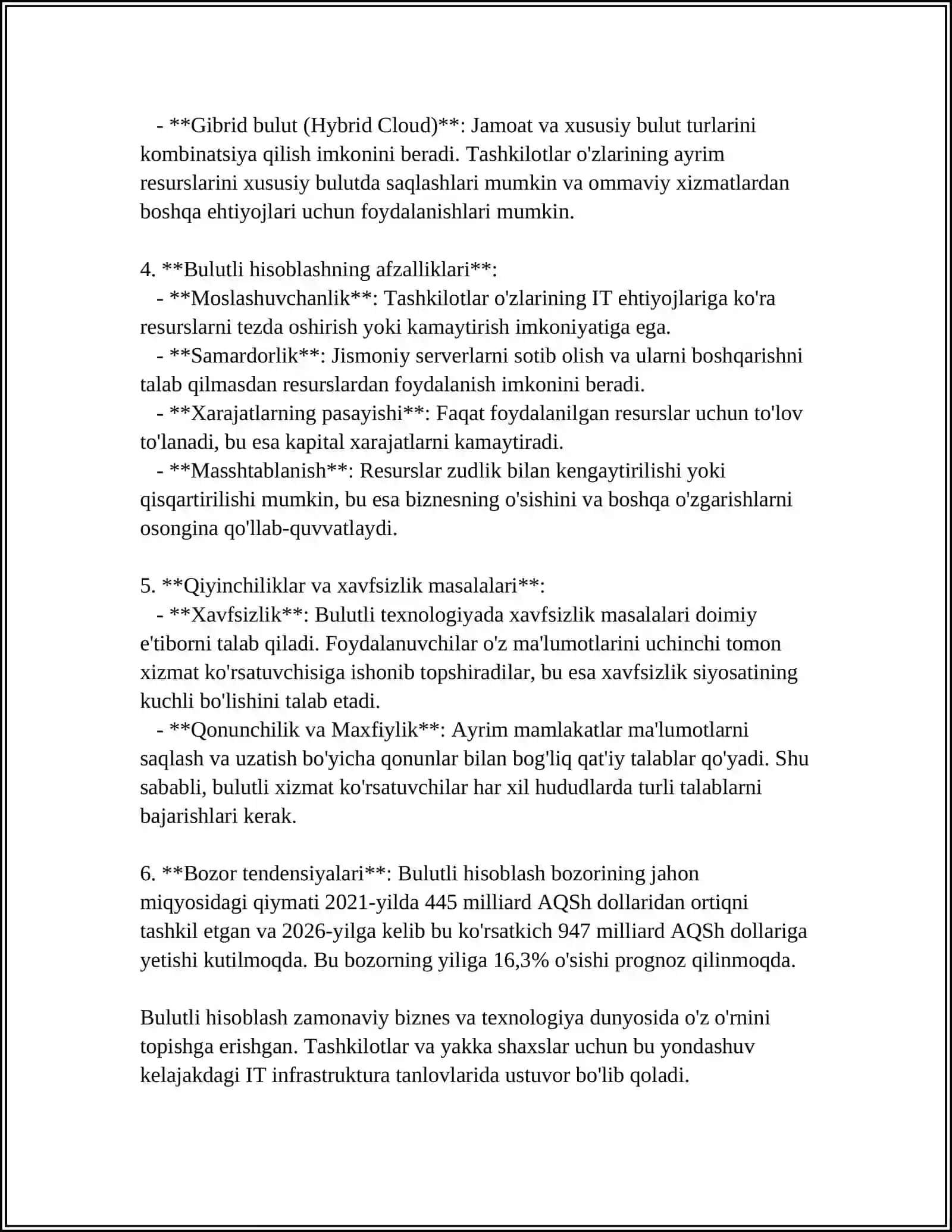 BULUTLI HISOBLAR 4