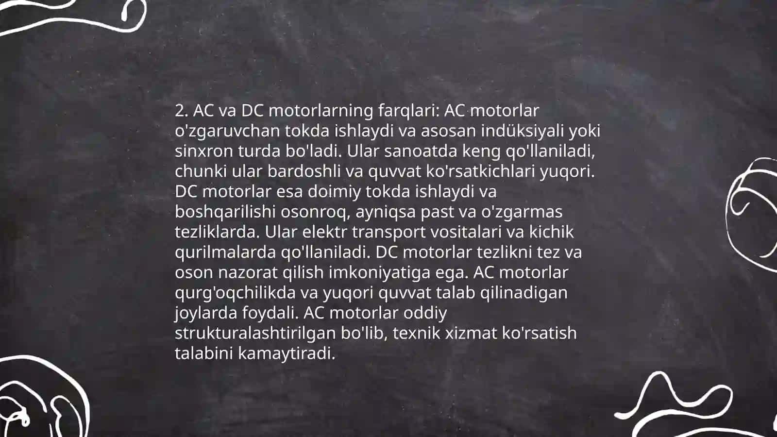 Elektr motorlar va genaratorlar 4