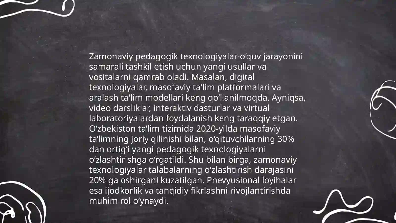 Pedagogik texnologiyalar, ta'rifi, ko'rinishlari, asosiy yo'nalishlari 4