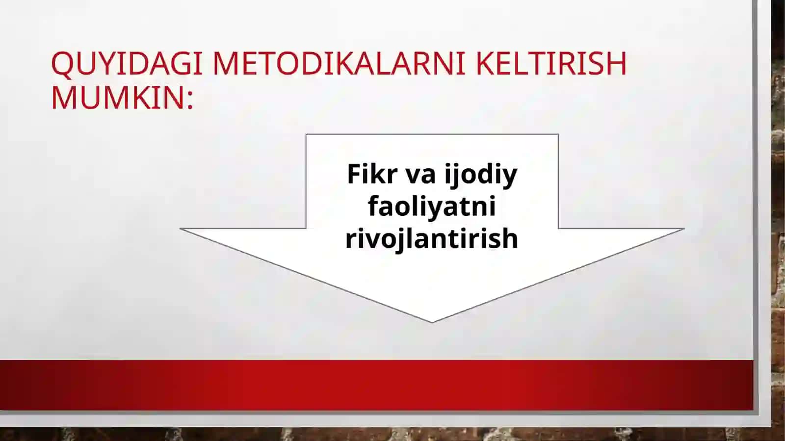 BOSHLANG’ICH SINFLARDA SINFDAN TASHQARI ISHLARNI TASHKIL ETISH METODIKASI 4