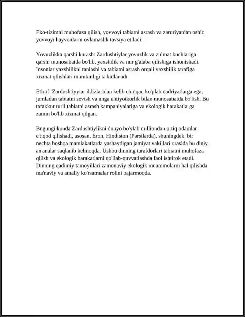 ZARDUSHTIYLIKDA TABIATNING ULUG'LANISHI 4