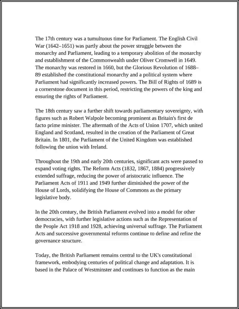 BRITISH PARLAMENT (MINISTRY OF HIGHER EDUCATION, SCIENCE AND INNOVATION OF THE REPUBLIC OF UZBEKISTAN) 4
