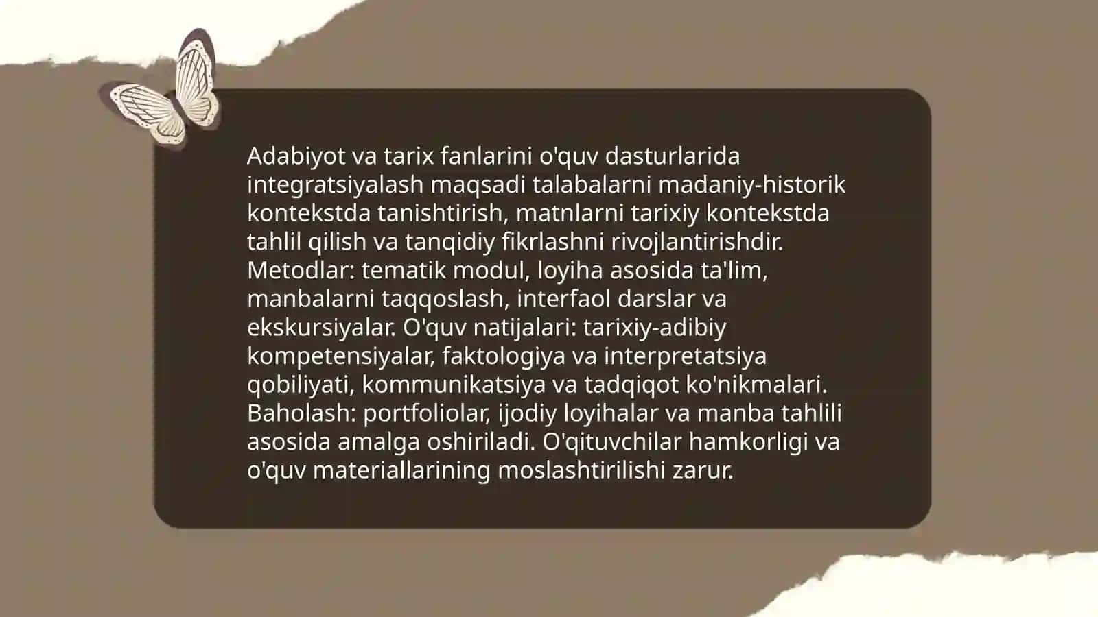 Adabiy ta’limida integratsiya 4
