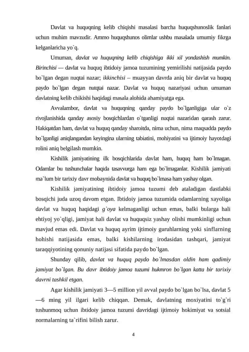 HUQUQNING KELIB CHIQISHI VA UNING ASOSIY SABABLARI 4