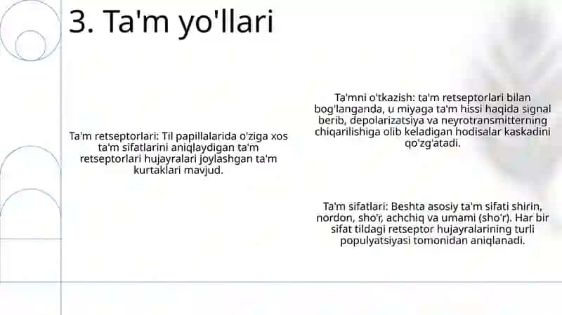 Ta'M Bilishning Biokimyoviy Asoslari 4