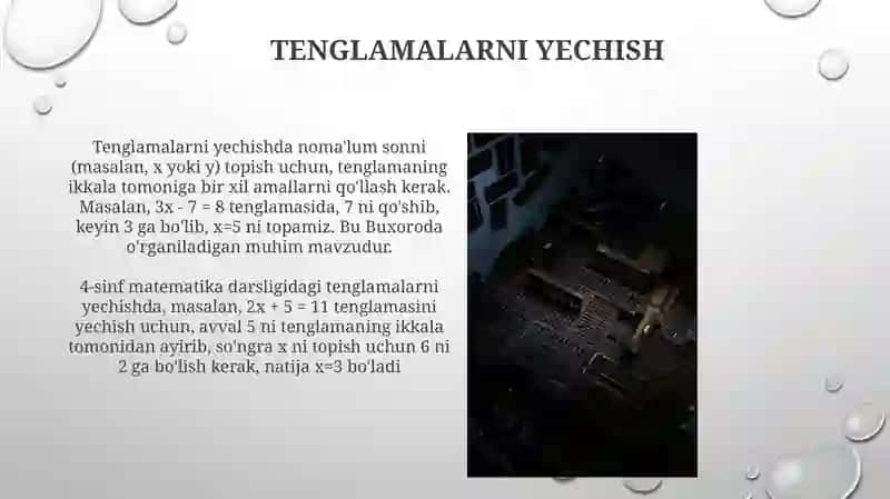 4-sinfmatematikadarsligidamasalalaryechish 4