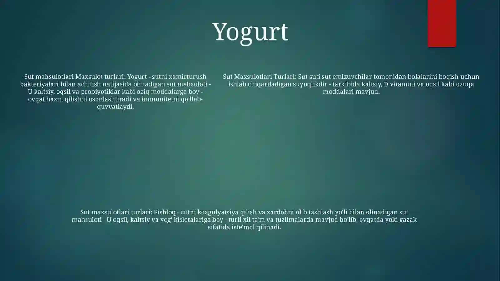 Sut Maxsulotlari Turlari 4