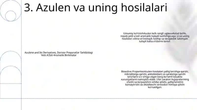 Dorivor Preparatlar Tarkibidagi Yetti A'Zoli Aromatik Birikmalar 4