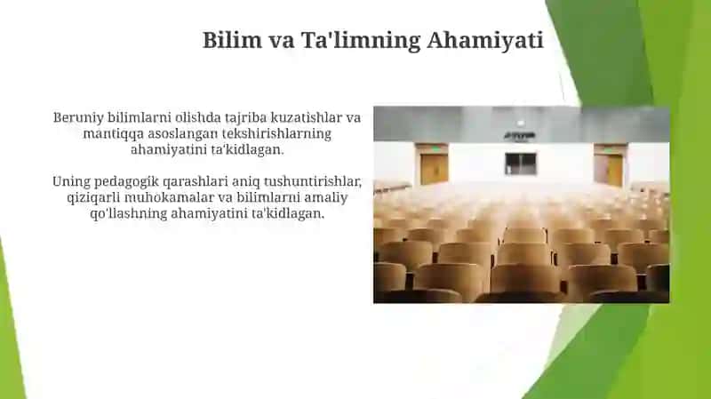 Abu Rayhon Beruniyning taʼlim tarbiyaviy qarashlari 4