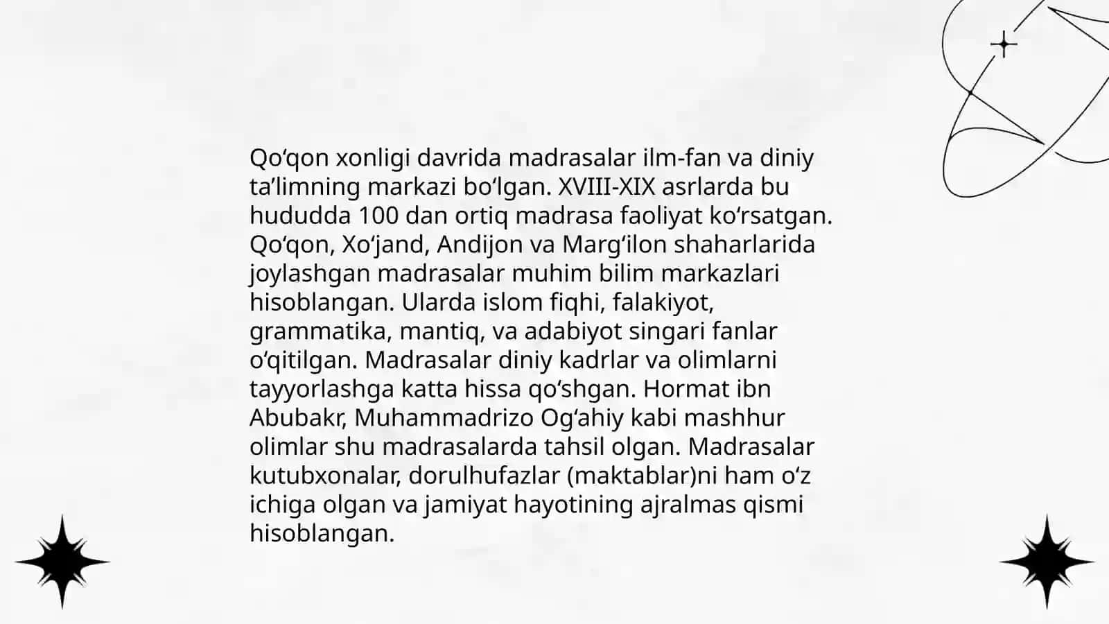 Qoʻqon xonligi davrida ilm fan 4
