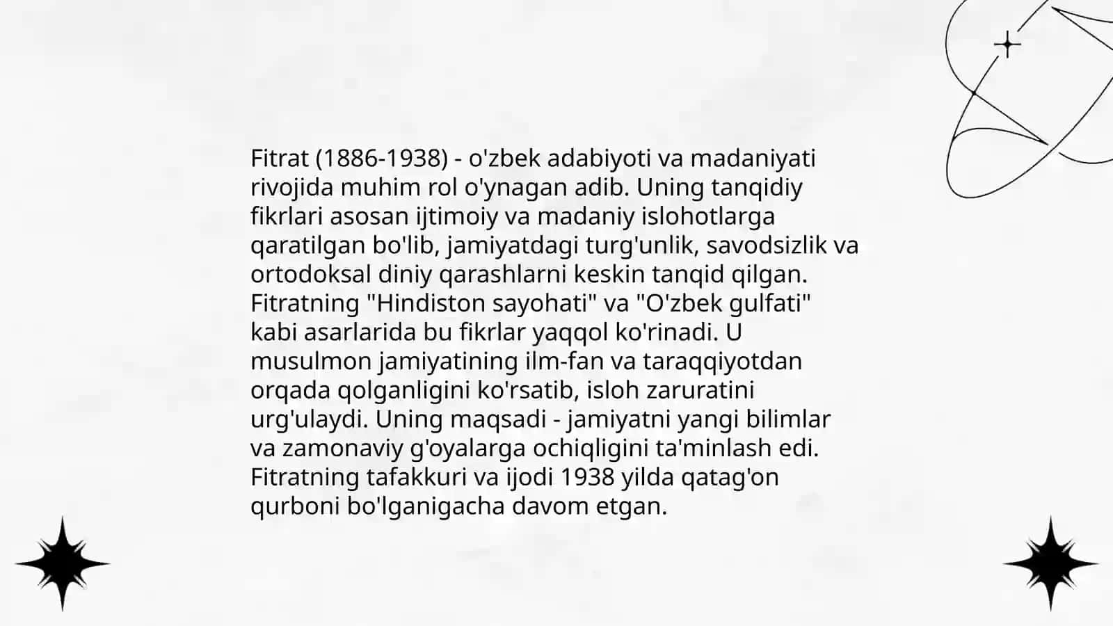 Abdurauf Fitrat adabiy tanqidiy qarashlari 4
