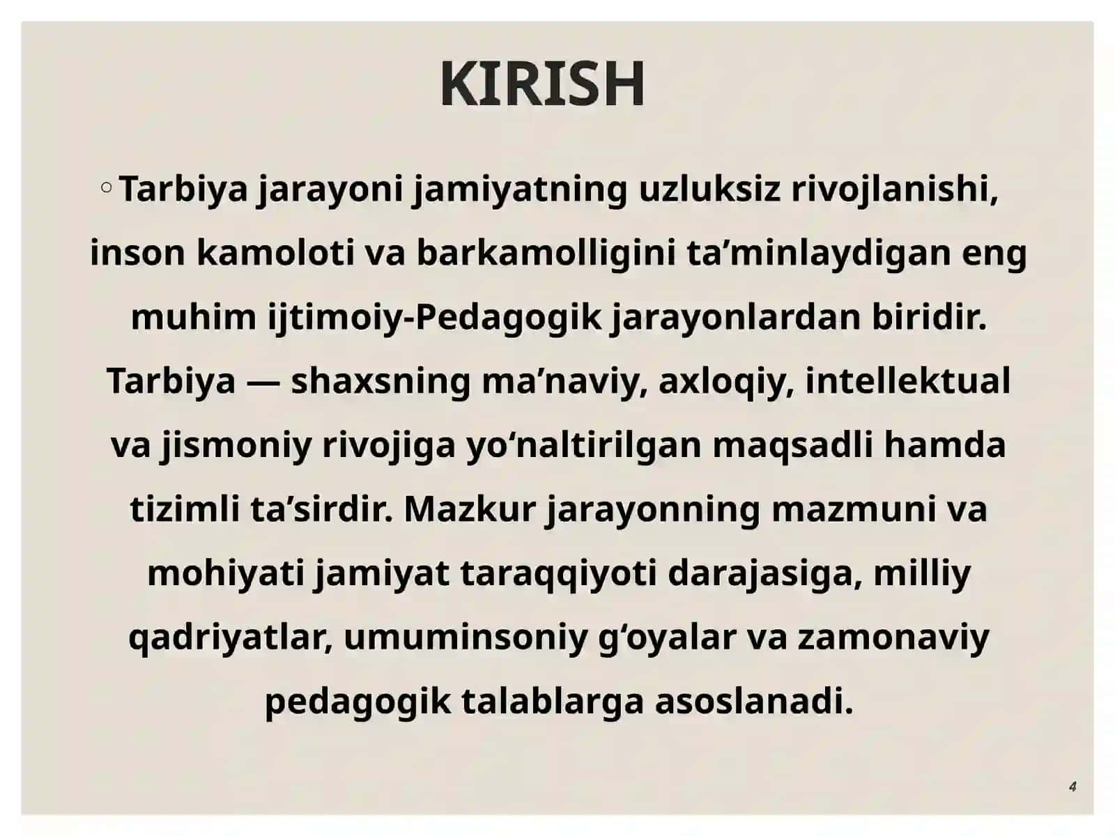 Tarbiya jarayonining mazmuni va mohiyati 4