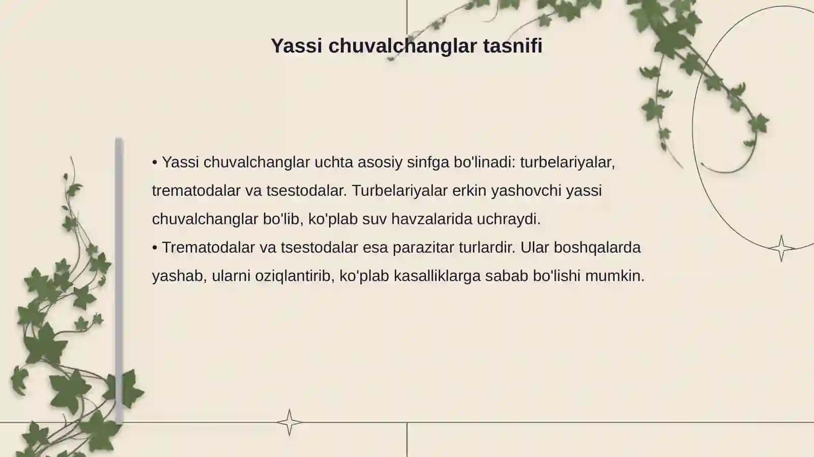 Yassi chuvalchanglar tipi 4
