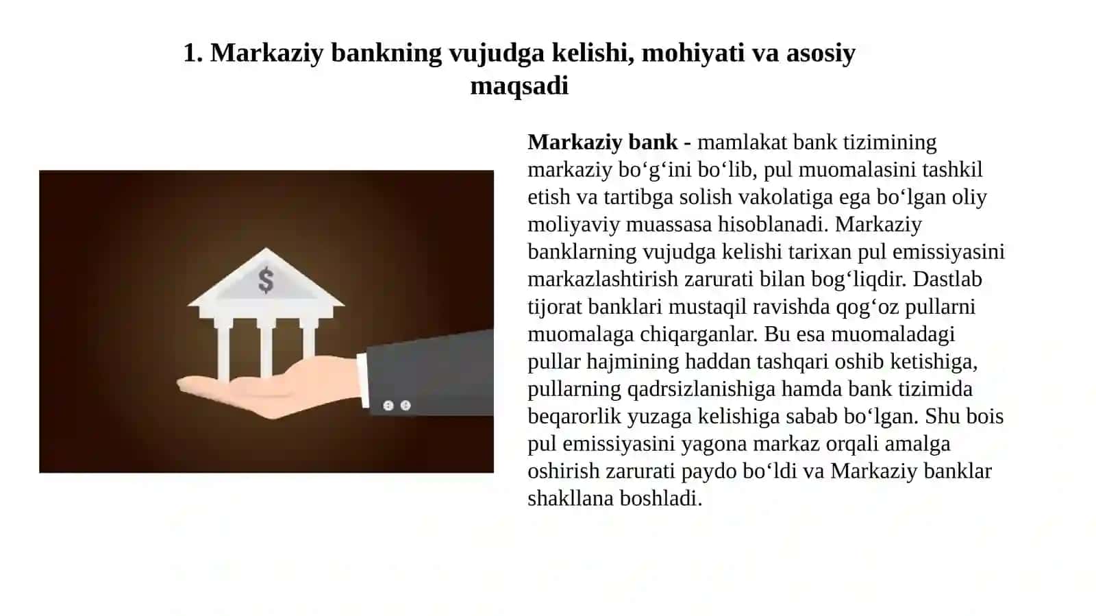 Markaziybank va uning pul muomalasini tartibga solish siyosati 4