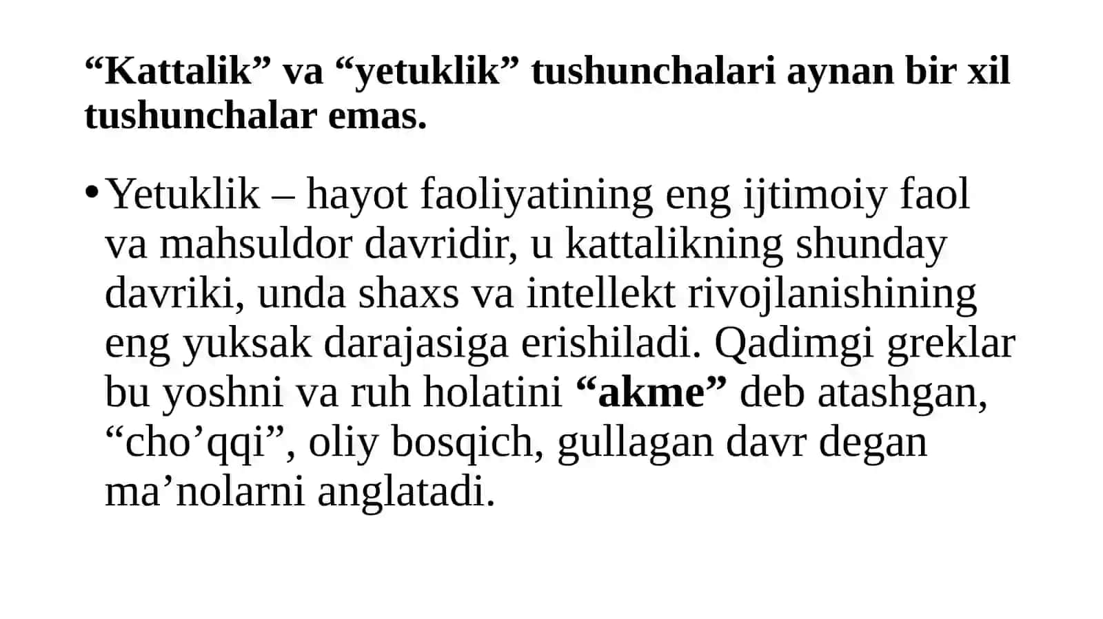 YETUKLIK DAVRI 4