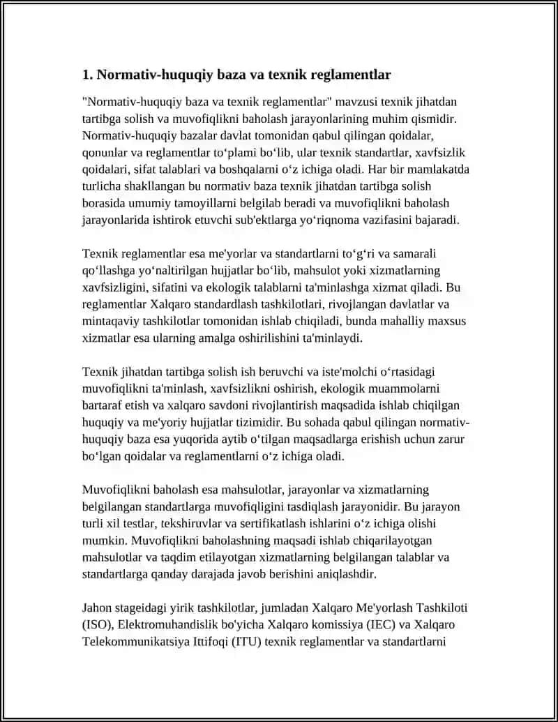 Normativ-huquqiy baza va texnik reglamentlar 4