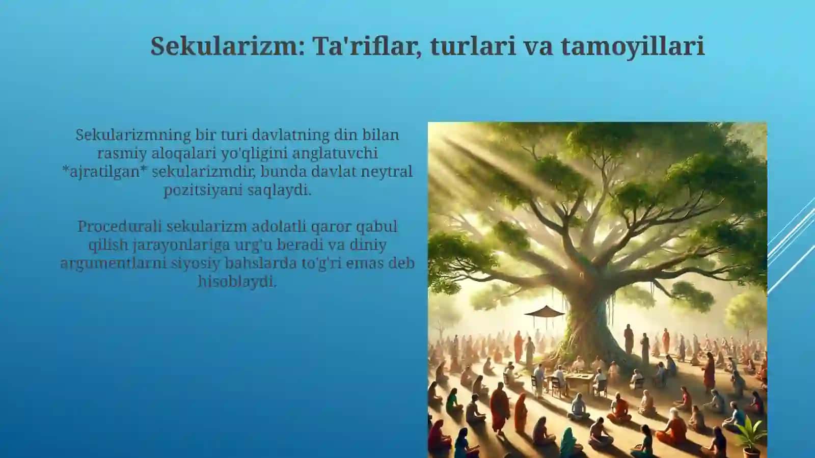 Jamiyat hayotida dunyoviylik va diniylik mutanosibligi 4