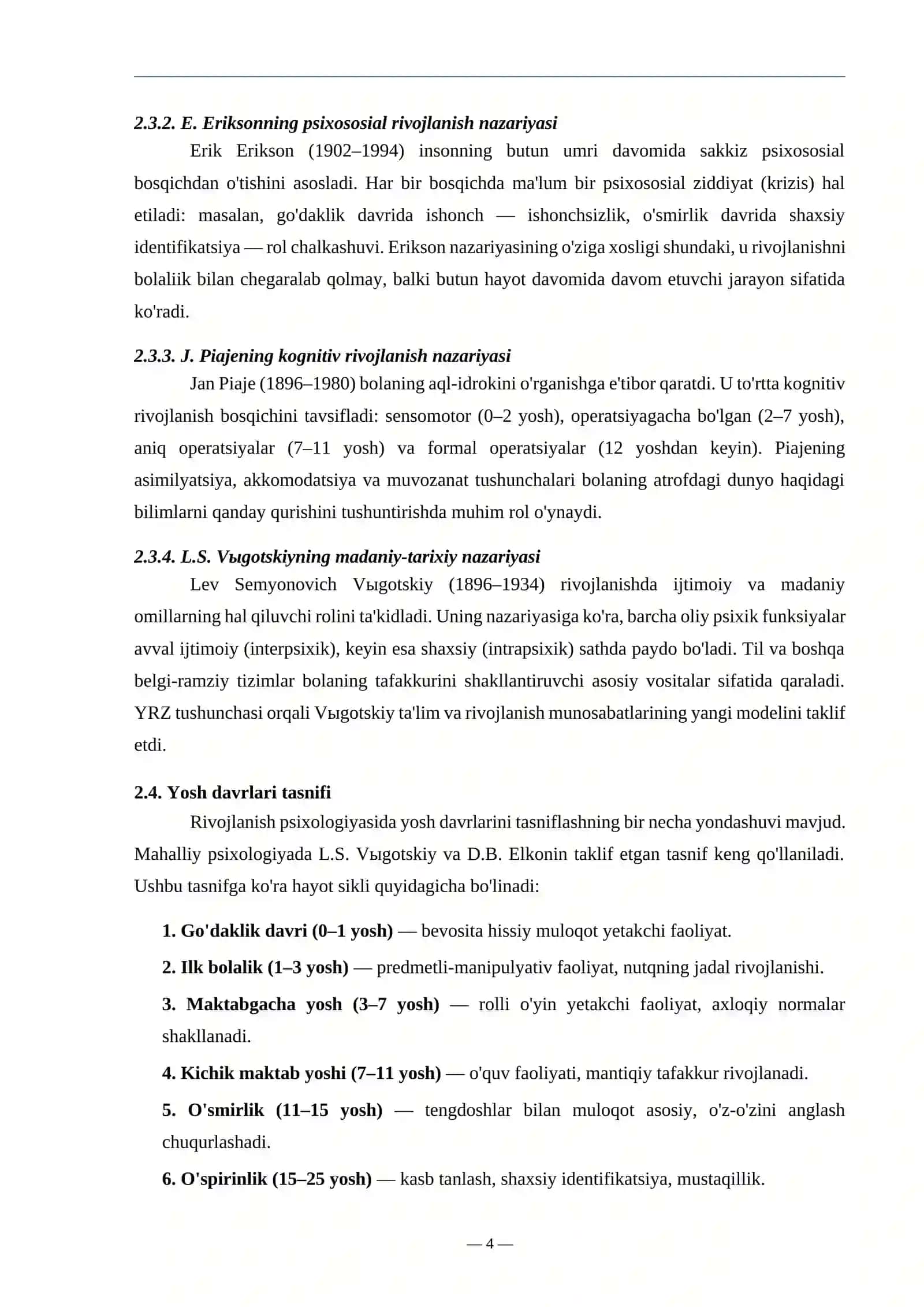RIVOJLANISH PSIXOLOGIYASINING ASOSIY TUSHUNCHALARI 4