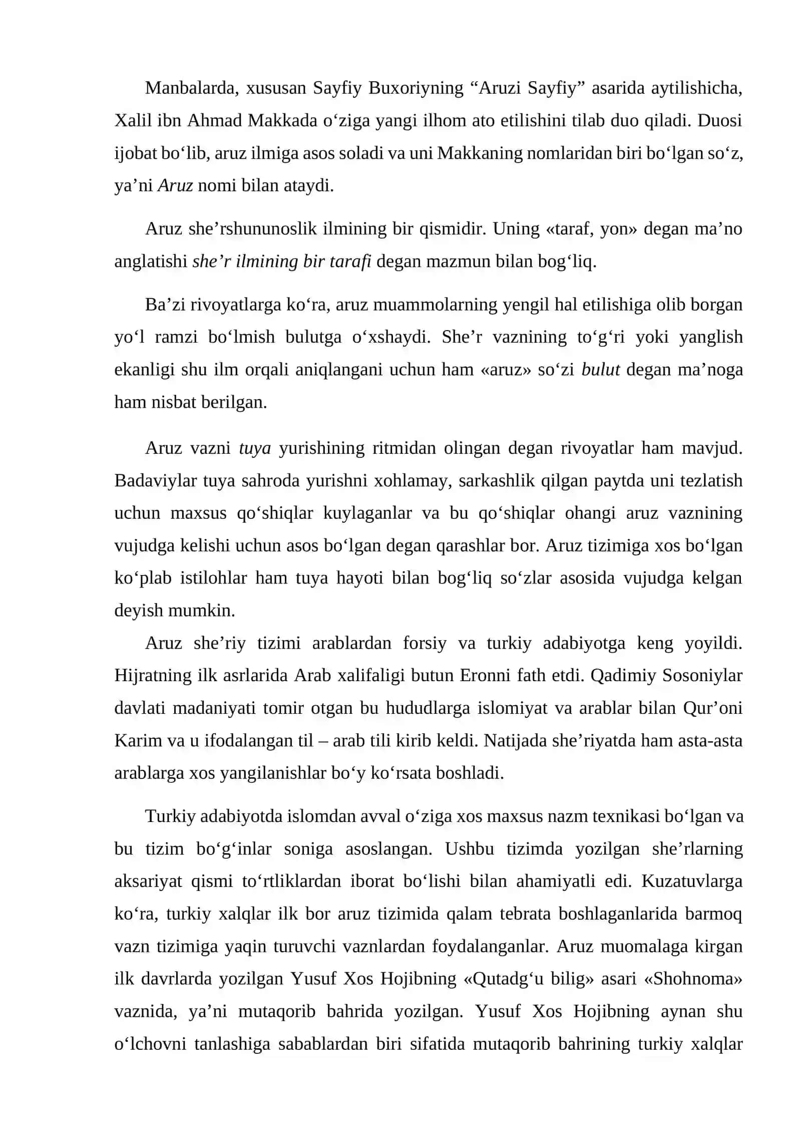 Aruz vazni janrlari 4
