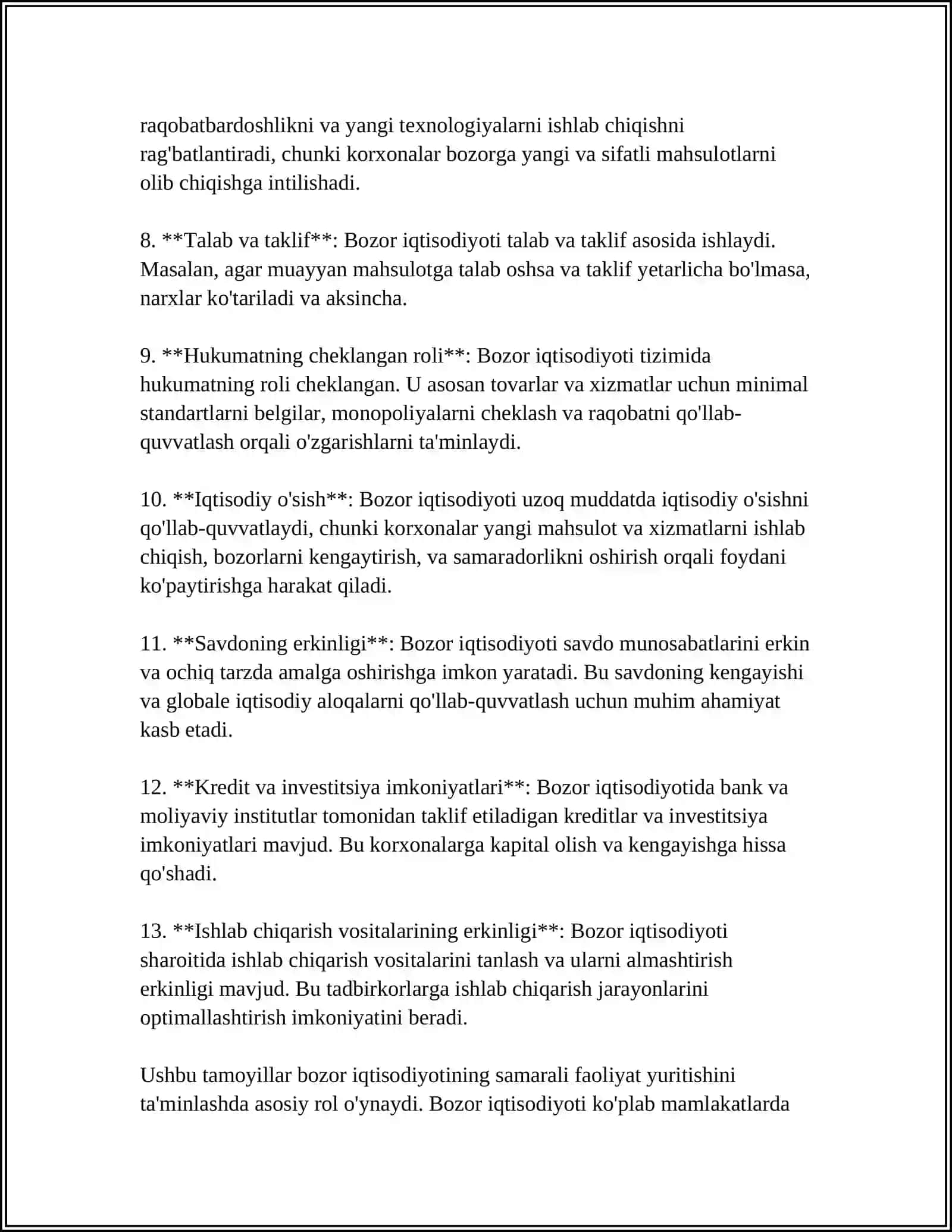 MILLIY IQTISODIYOTNI BOZOR MU SHAKILLANTIRISH 4