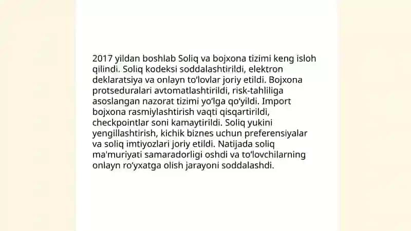 Iqtisodiy islohotlar va bozor liberallashuvi 4