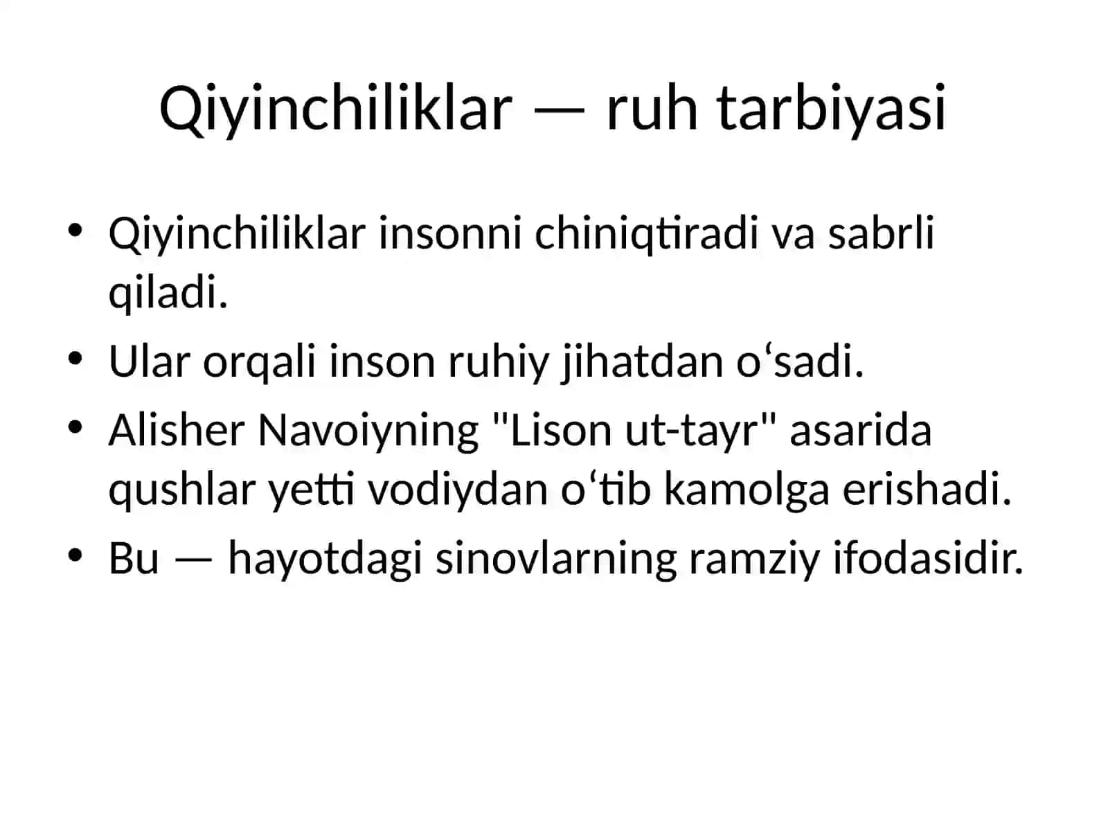 Umr ulug’ sinov – imkoniyat 4