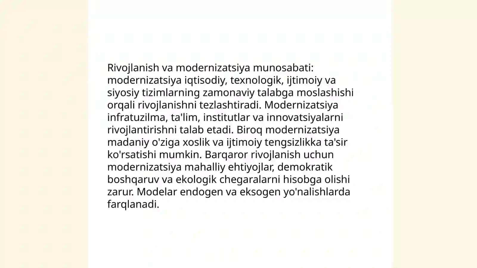 Rivojlanish falsafasi 4