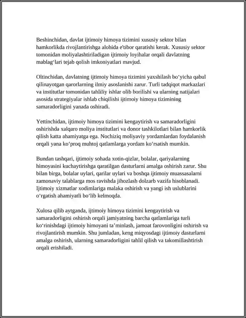 IJTIMOIY SOHANI RIVOJLANTIRISHNING USTUVOR YO'NALISHLARI 4