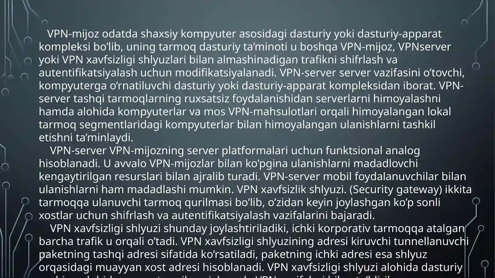 KIBERXAVFSIZLIK ASOSLARI 4