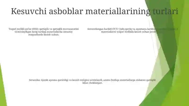 Kesuvchi Asbobsozlik Materiallari 4