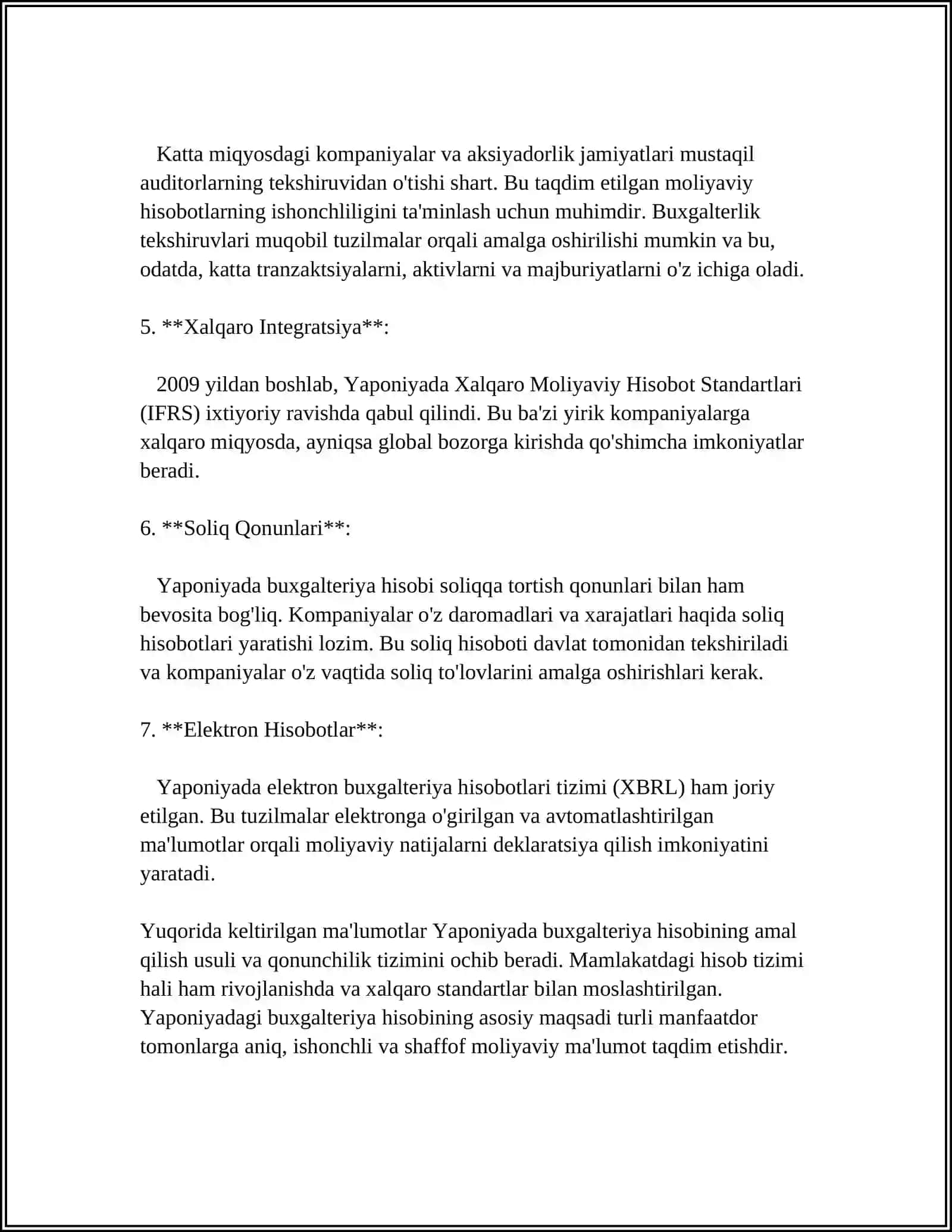 YAPONIYA DAVLATI BUGALTERIYA HISOBI HAQIDA 4