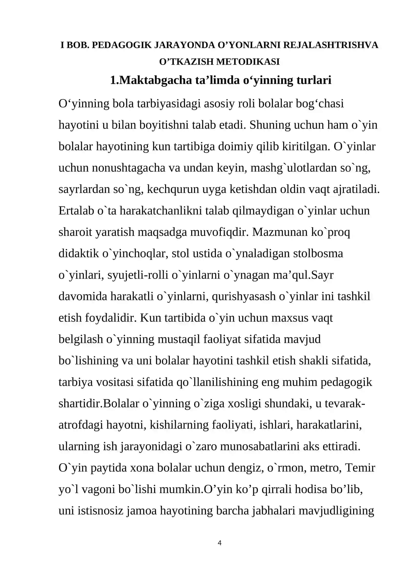 PEDAGOGIK JARAYONDA O’YONLARNI REJALASHTRISHVA O’TKAZISH METODIKASI 4