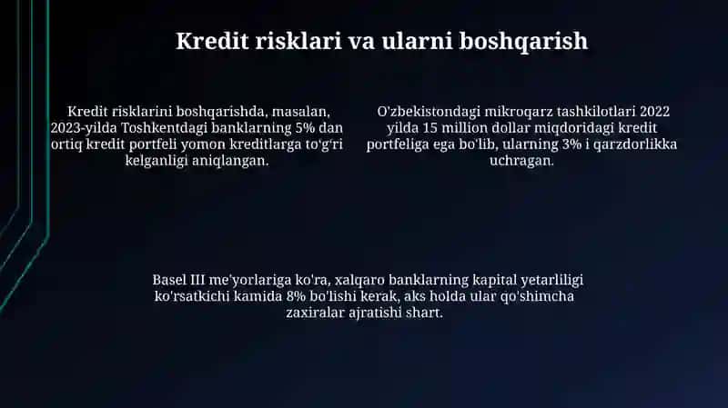 “Zamonaviykreditmahsulotlari” fanigakirish 4