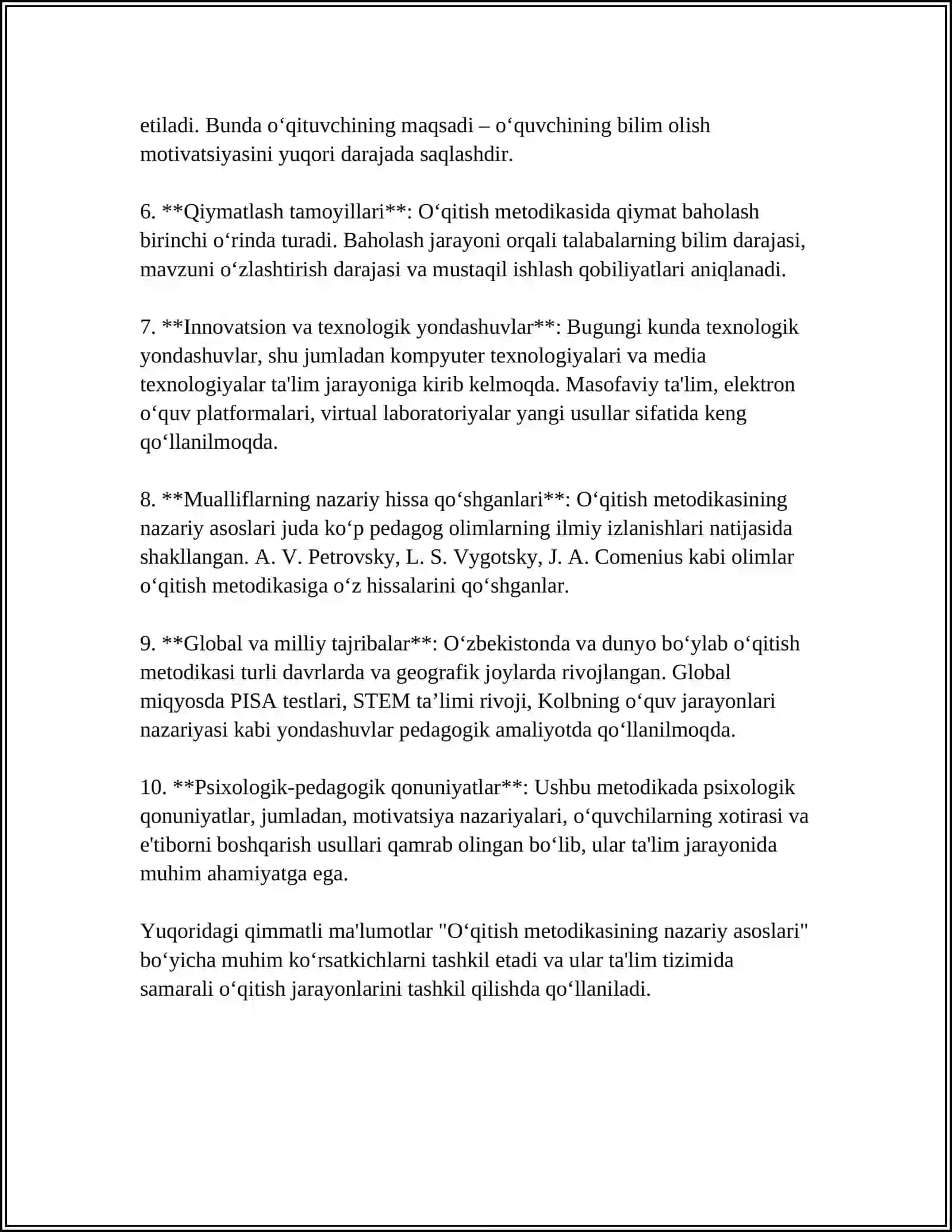 XALQ CHOLĢULARINING ÒQITISH METODIKASINING ASOSIY TAMOYILLARI VA ULARNING TALIMDAGI ROLI 4