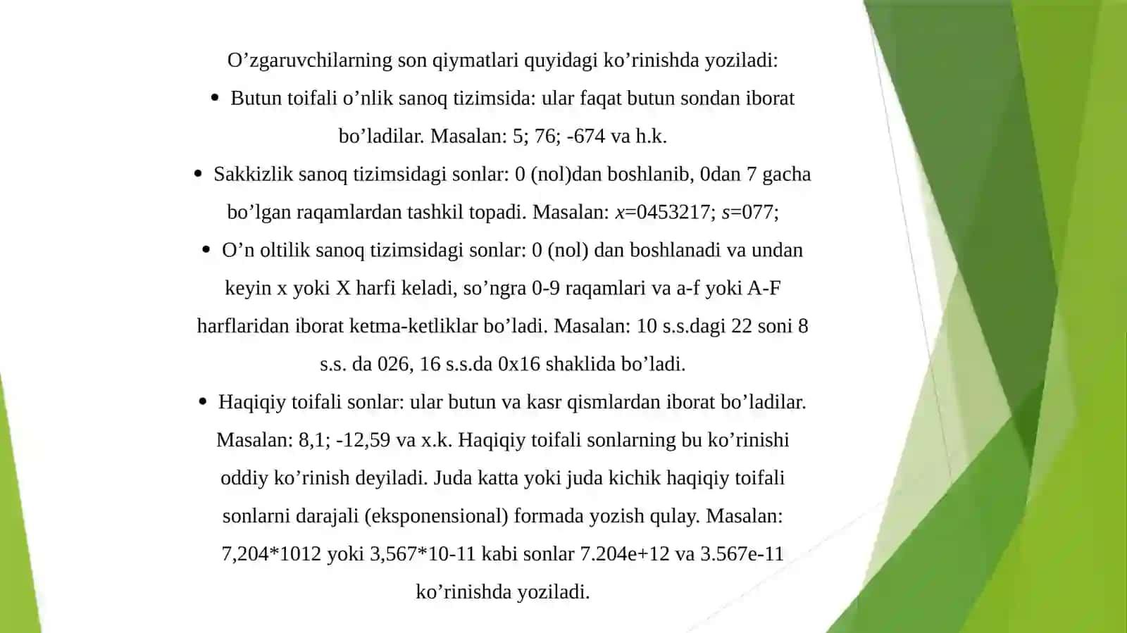 DASTURLASH ASOSLARI FANIDANTAYYORLAGAN TAQDIMOTI 4