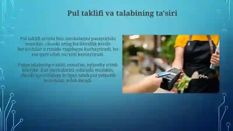 Moliyaviy bozor stavkalarining shakllanishi unga tasir etuvchi omillar 4